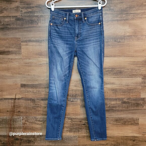 Madewell Jeans 27 Skinny 10" High Rise Danny Wash G7391 Tummy Control Stretch - Picture 1 of 13